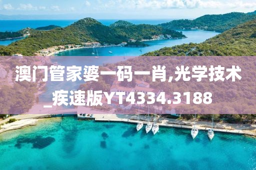 澳門管家婆一碼一肖,光學技術(shù)_疾速版YT4334.3188