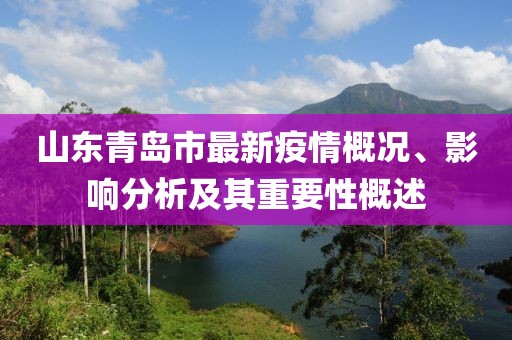 山東青島市最新疫情概況、影響分析及其重要性概述
