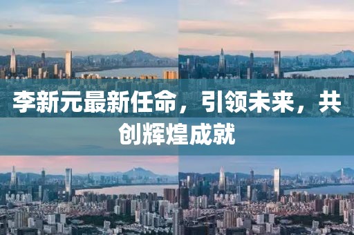 李新元最新任命，引領(lǐng)未來，共創(chuàng)輝煌成就