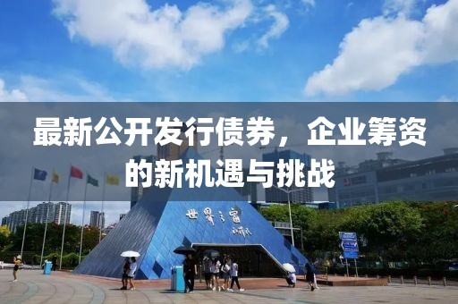 最新公開發(fā)行債券，企業(yè)籌資的新機(jī)遇與挑戰(zhàn)