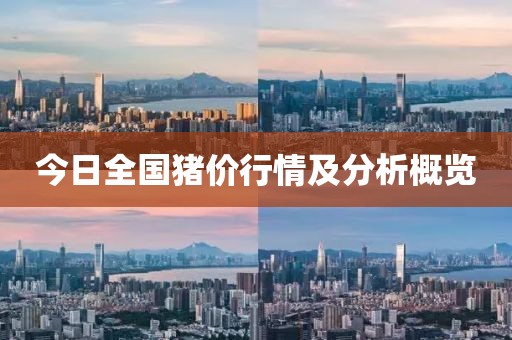 今日全國豬價行情及分析概覽