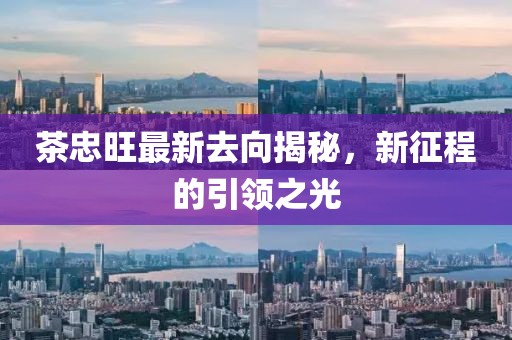 茶忠旺最新去向揭秘，新征程的引領(lǐng)之光