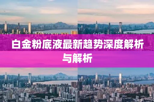 白金粉底液最新趨勢(shì)深度解析與解析