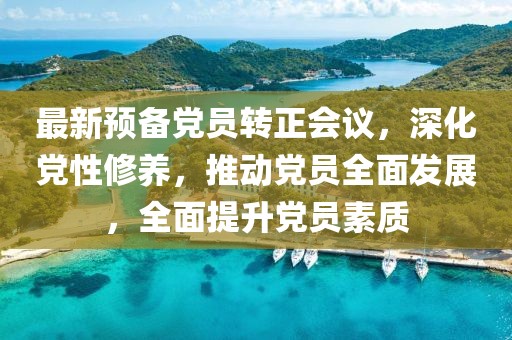 最新預(yù)備黨員轉(zhuǎn)正會議，深化黨性修養(yǎng)，推動黨員全面發(fā)展，全面提升黨員素質(zhì)