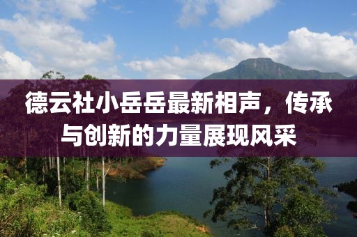 德云社小岳岳最新相聲，傳承與創(chuàng)新的力量展現(xiàn)風(fēng)采