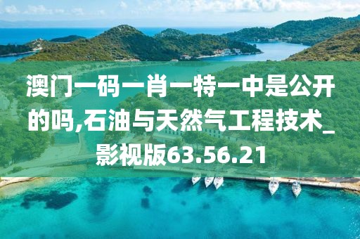 澳門一碼一肖一特一中是公開的嗎,石油與天然氣工程技術(shù)_影視版63.56.21