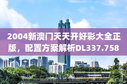 2004新澳門天天開好彩大全正版，配置方案解析DL337.758